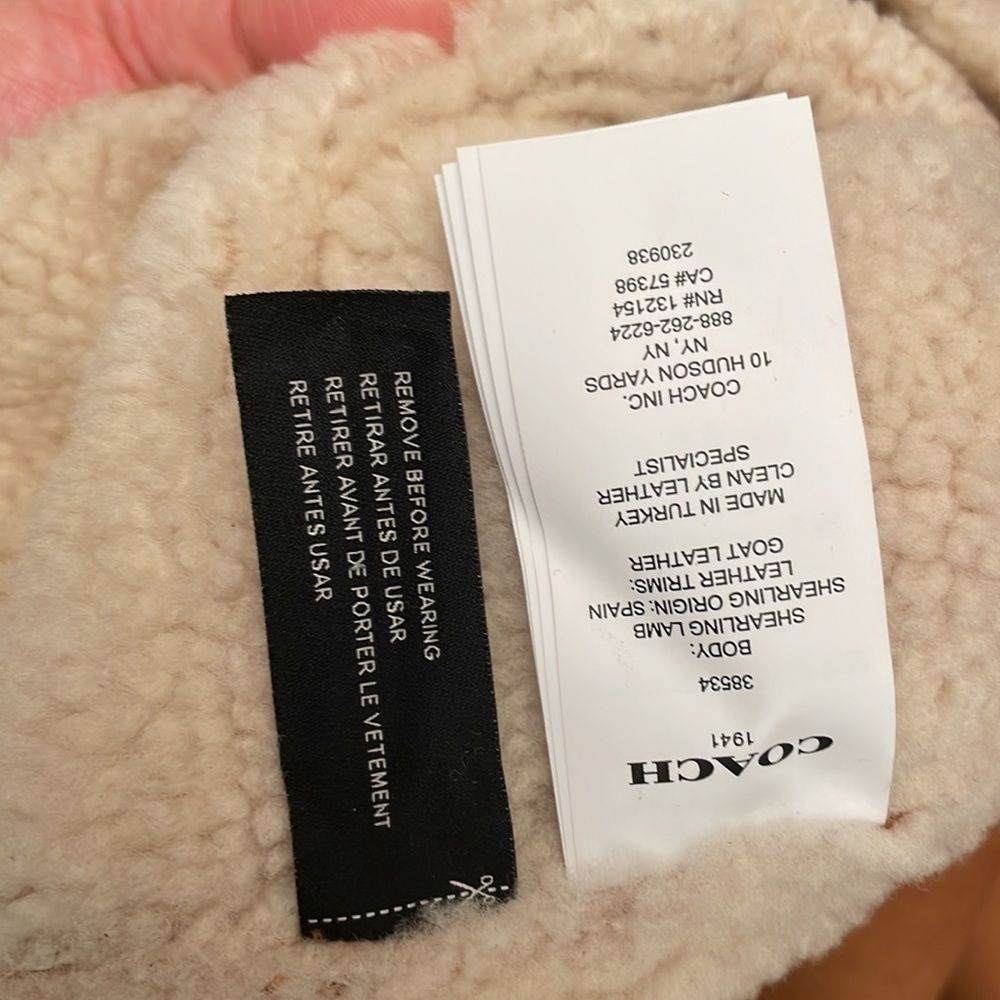 Coach Shearling Jacket - Picture 5 of 7